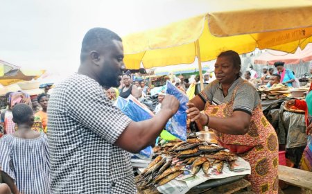 AKYEM ODA MARKET WOMEN RECEIVE 1,000 RAIN COATS FROM ASSEMBLY MEMBER