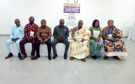 REGIONAL SENSITISATION WORKSHOP ON ECOWAS PROTOCOLS FOR STATE AND NON - STATE ACTORS HAS BEEN HELD AT GOASO.
