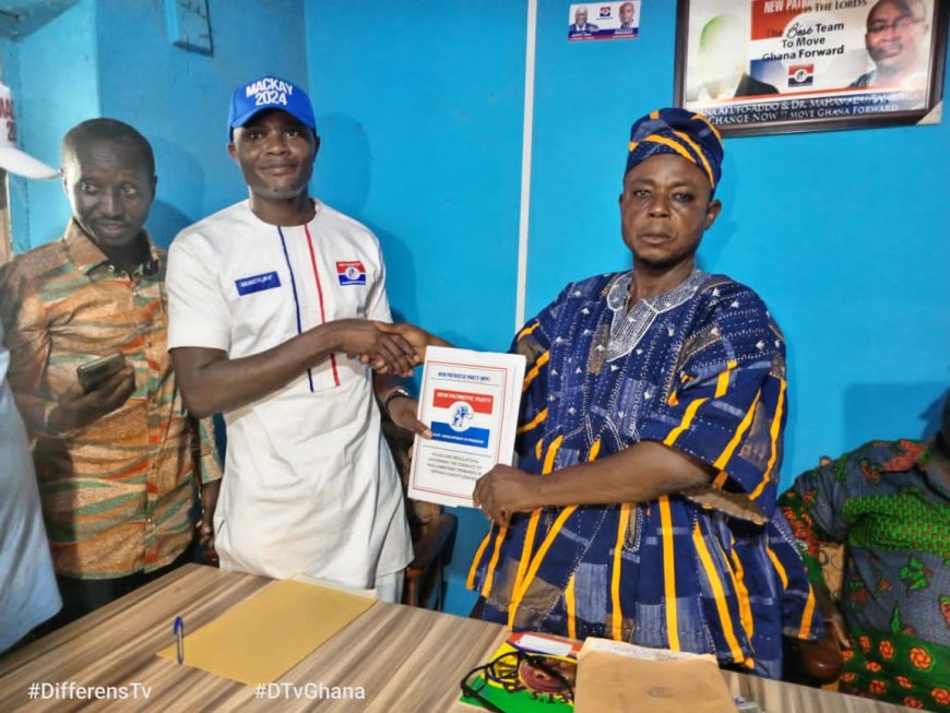 MIDDLE BELT DEVELOPMENT AUTHORITY CEO SUBMITS HIS NOMINATION FORM TO CONTEST SENE WEST NPP CONSTITUENCY PRIMARIES.