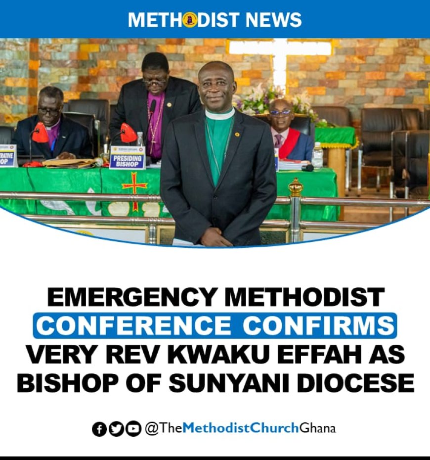 THE VERY REV KWAKU EFFAH HAS BEEN CONFIRMED BISHOP - ELECT FOR SUNYANI DIOCESE.