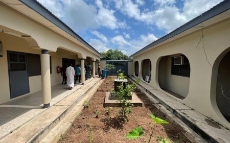 BONO EAST REGIONAL MINISTER, CHIEFS INSPECT FACILITIES FOR MILITARY BARRACKS AT ATEBUBU