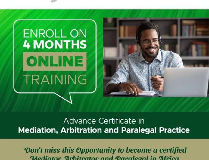 UNLOCK YOUR POTENTIAL WITH AFRICA CENTRE FOR COLLABORATIVE DISPUTE RESOLUTION'S ADVANCED CERTIFICATE PROGRAMME IN MEDIATION, ARBITRATION, PARALEGAL PRACTICE.