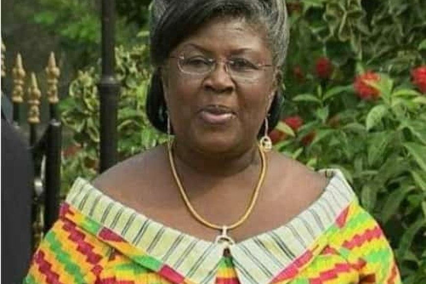 THERESA KUFUOR DIED 24 DAYS TO HER 89TH BIRTHDAY. SHE WAS A MOTHER OF 5 AND GRANDMOTHER OF 8