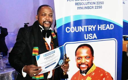 H.E DR CNN - MENSAH APPOINTED COUNTRY HEAD, USA OF THE INTERNATIONAL YOUTH NETWORK FOR THE UN SECURITY COUNCIL RESOLUTION 2250