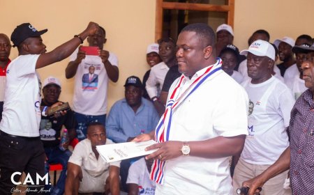 Afigya Kwabre North : Over 200 Polling Station Executives, Council of Elders, Patrons join Collins Adomako - Mensah to file his nomination