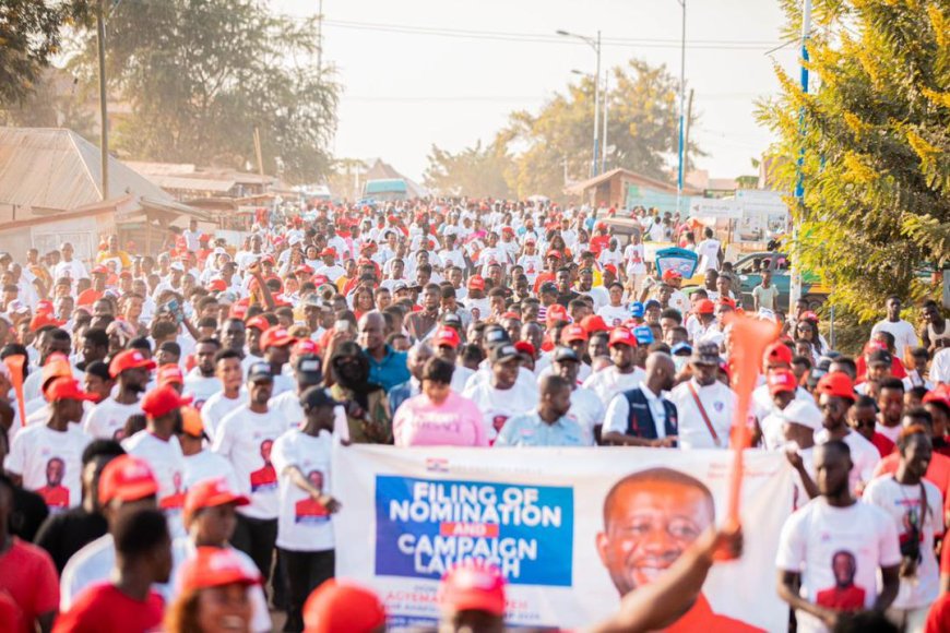 Nana Agyemang Prempeh files nomination forms to contest Ahafo Ano North primaries