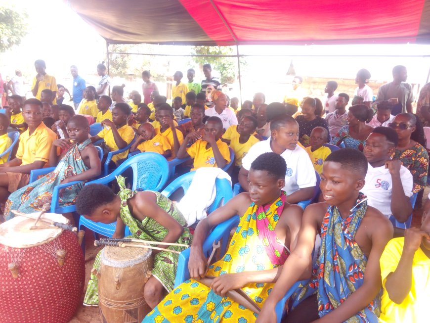 Ahafo Fianko Chief enrolls 337 students on NHIS, distributes 1,000 exercise books