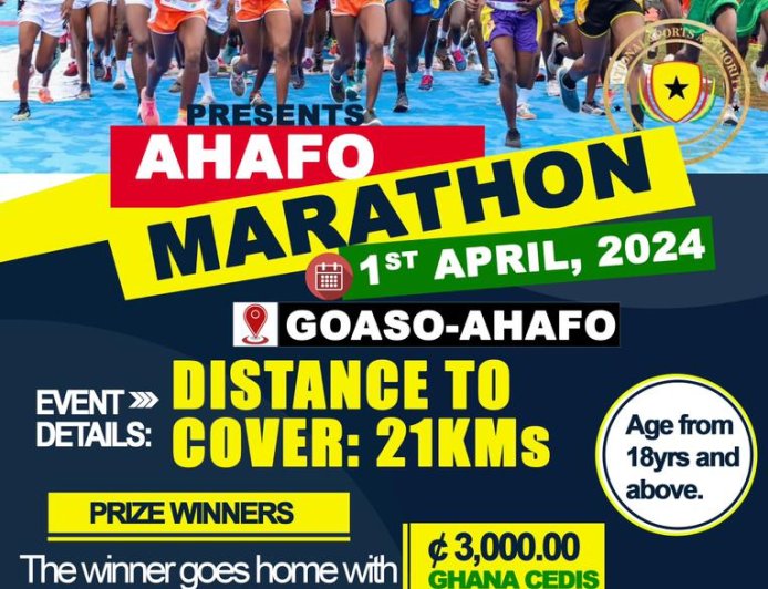 Sports Development In Newly Created Regions : NSA In Ahafo Is Set To Host Maiden Marathon On April 1, Urges Athletes To Register