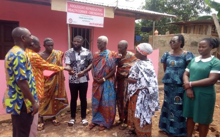 CMCE, ActionAid Ghana Donate Adolescent Reproductive Health Centre To Obengkrom Community