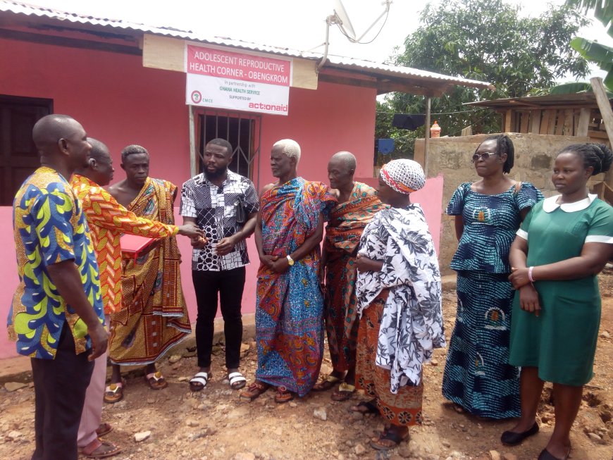 CMCE, ActionAid Ghana Donate Adolescent Reproductive Health Centre To Obengkrom Community