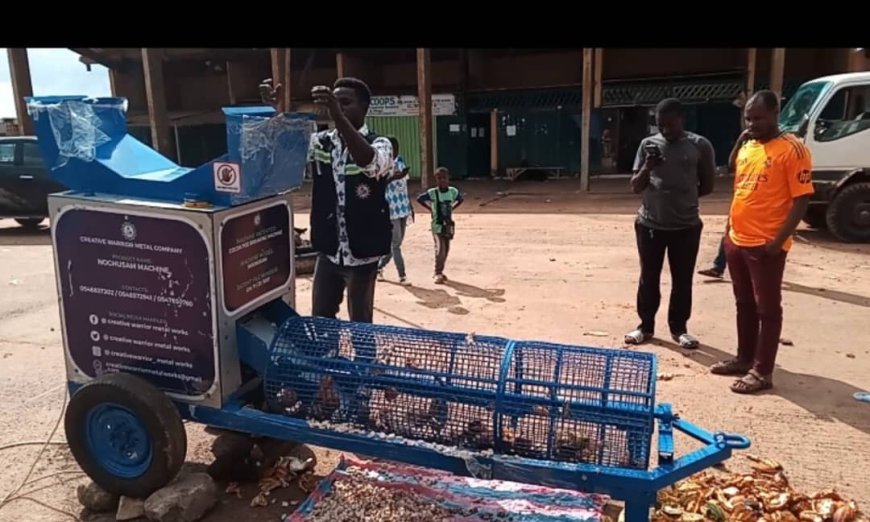 Ghanaian International, Ebo Ghunney Invents Cocoa Pods Breaking Machine, Impacting Agriculture Sector In Ghana's Neighbouring Countries