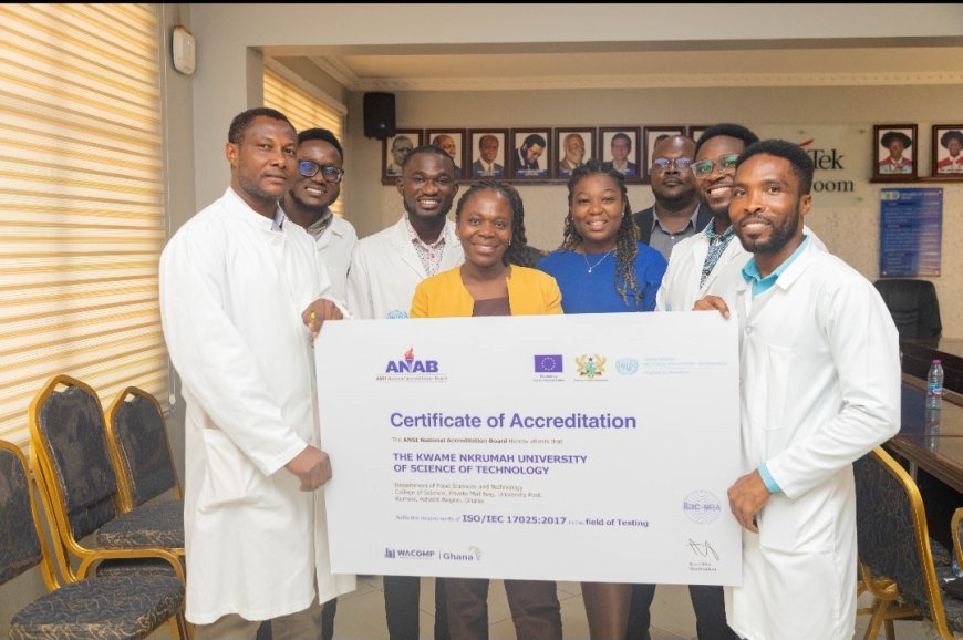 KNUST Food Laboratory Receives ISO/IEC 17025:2017 Accreditation For Food Testing