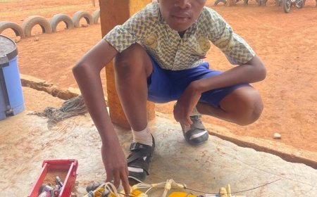 13-Year African Builds Battery-Powered Excavator, Tipper Truck Using Local Materials