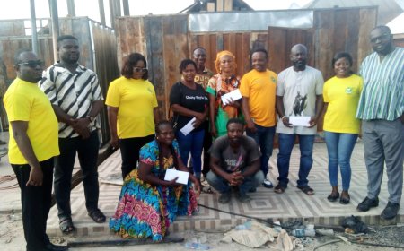 Sefwiman Rural Bank Supports Bibiani Fire Victims, Advocates Stronger Business Recovery and Disaster Preparedness
