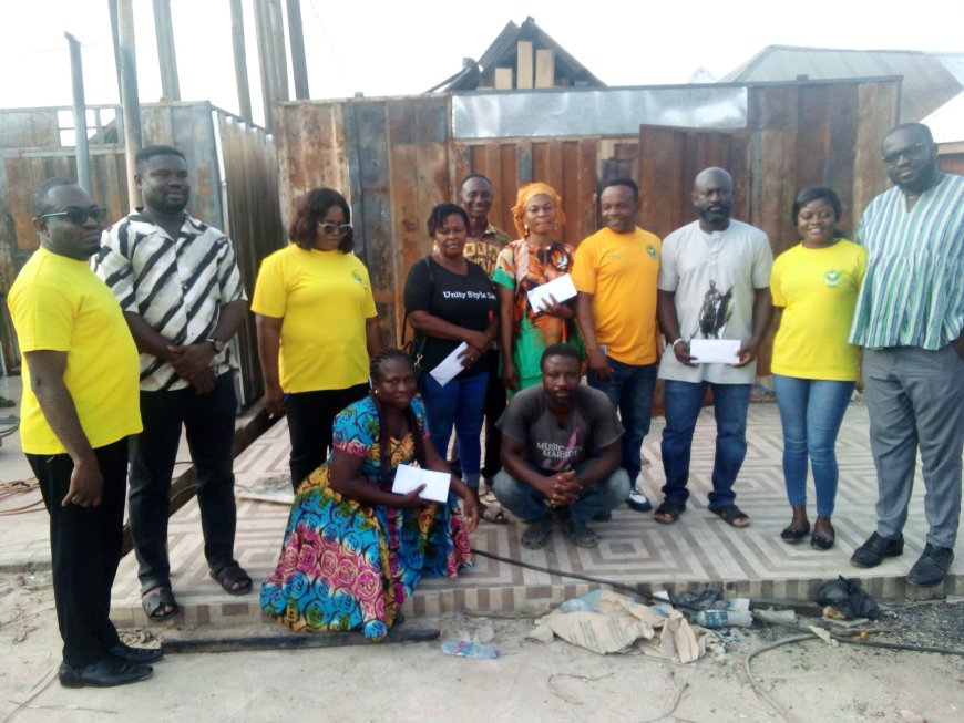 Sefwiman Rural Bank Supports Bibiani Fire Victims, Advocates Stronger Business Recovery and Disaster Preparedness